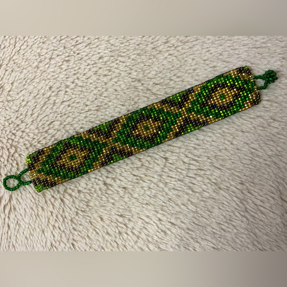 Hand beaded bracelet from Mexico